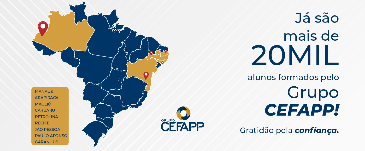 Mais de 20 mil alunos formados pelo grupo CEFAPP